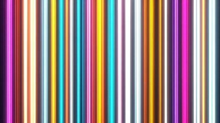 Abstract Neon Light Spectrum Background with Vertical Glowing Lines in Pink White Orange and Blue Tones Highlighting Energy and Vibrant Texture