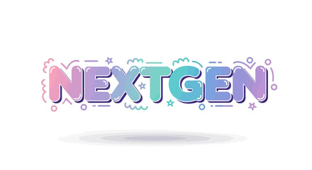 Vibrant NextGen logo with colorful gradient and dynamic design elements