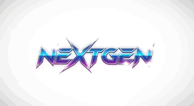 Next generation concept with futuristic NextGen logo