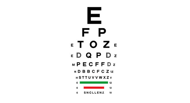 Eye Chart for Vision Testing 3.