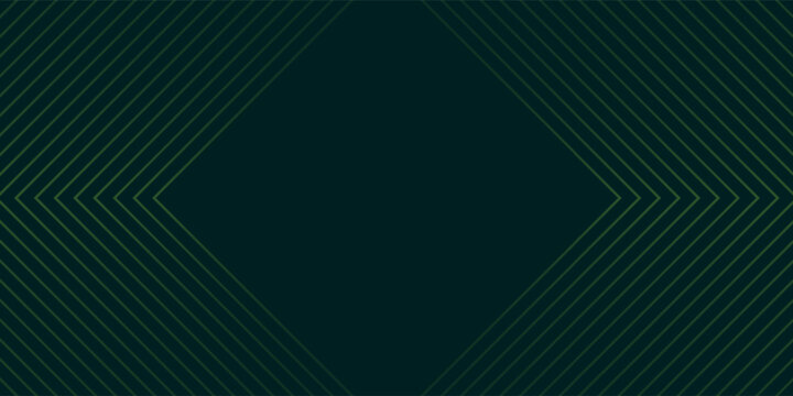Green abackground with glowing arrow lines. Simple shiny blue geometric lines design.  modern art good illustrations