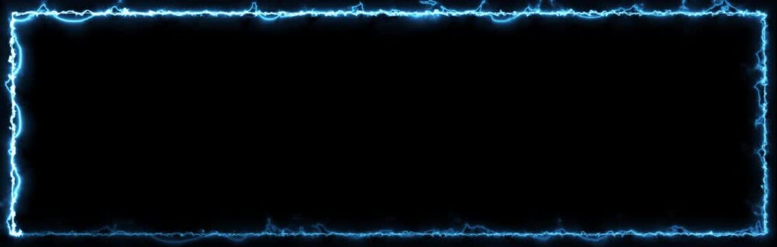 Energy lightning border motion graphic background