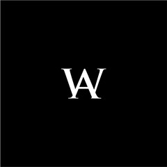 Elegant and Modern WA Monogram Logo Design &ndash; A Stylish Visual Identity Graphic Mark