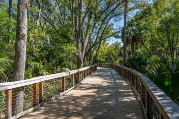 Obraz premium Jacksonville, Florida river walk 