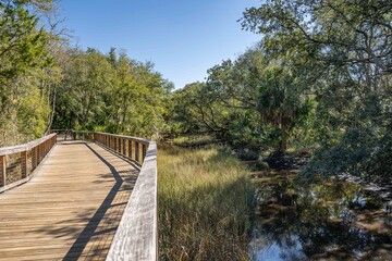 Obraz premium Jacksonville, Florida river walk 