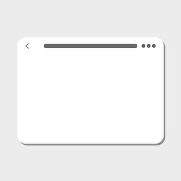Editable Blank App Screen Mockup Vector Template for UI Wireframing and Prototype Presentation