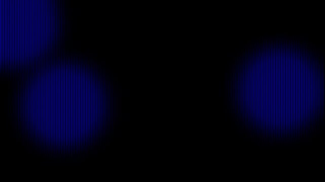 Abstract blue circle lights animation vertical lines pattern background