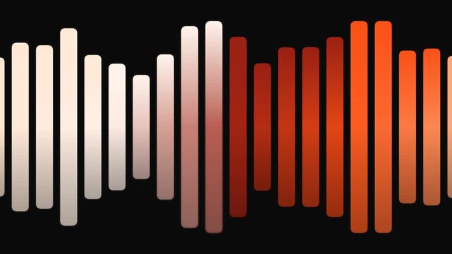 Equalizer Bars Transitioning Colors.