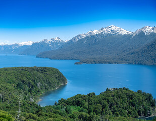 Obraz premium Lago Nahuel Huapi, Bariloche Argentina.