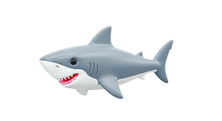 Fototapeta premium Cartoon Shark 3D Render