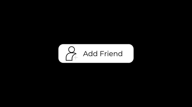 friend request notification animation for social app interface.