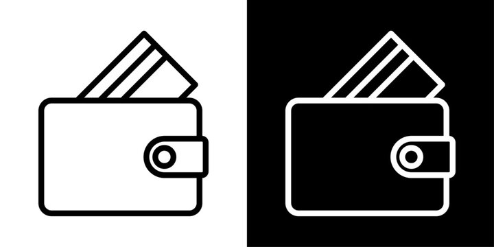 Wallet icon representing money storage, personal finance, payment method, cash holder, and digital finance app interface.
