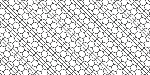 Seamless geometric lattice pattern with curved interlocking lines. Modern abstract repeat background ideal for wallpaper, fabric, packaging, and digital design. Minimal monochrome texture for stylish 