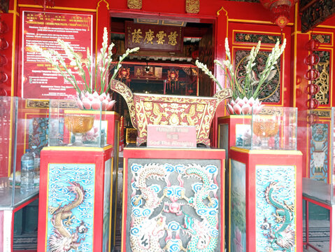 Entrance Gate of Tien Kok Sie Temple Near Pasar Gede Solo, Surakarta, Central Java, Indonesia, January 20, 2026