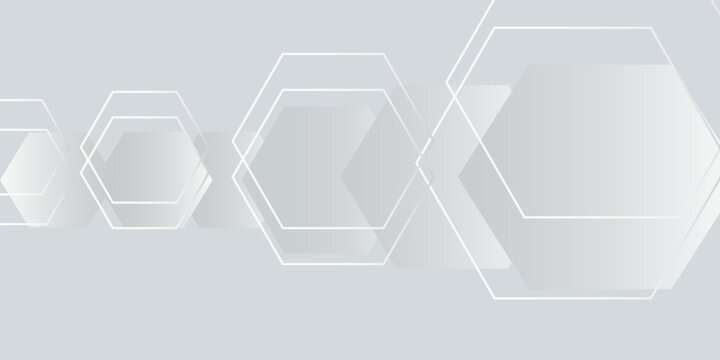 White background abstract art vector illustration with hexagon shape eps 10 vector illustration , walpaper