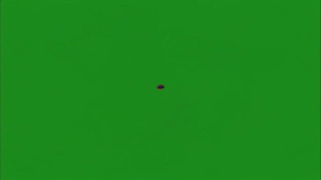 Chaotic RGB Glitch Smear Transition on Green Screen