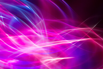 Subtle Blue and Purple Light Flares on Black Background, Abstract Bokeh Overlay Texture