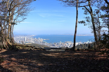 逢坂山の絶景ポイントに到着