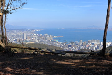 逢坂山の絶景ポイントに到着