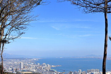 逢坂山からの滋賀県の風景
