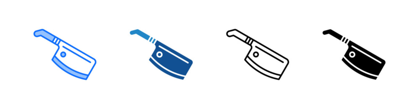 Butcher Multiple Style Icon Set 