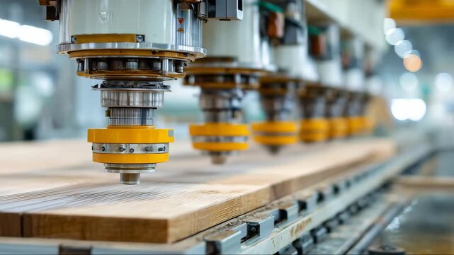 Automated CNC woodworking production line for furniture manufacturing
