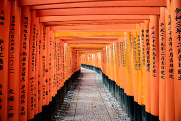 Fushimi Inari-taisha Gate(Fushimiinari-taisha) to heaven, Kyoto City, Japan 