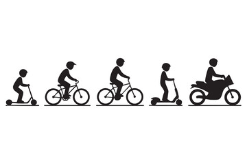 Obraz premium Courier transportation vector bundle isolated on background