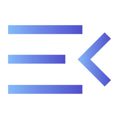 Fototapeta premium Vector of Menu Icon for User Interface_Gradient Fill Icon