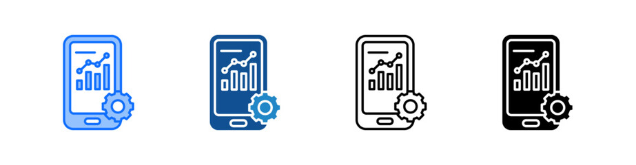 Mobile Development Multiple Style Icon Set 