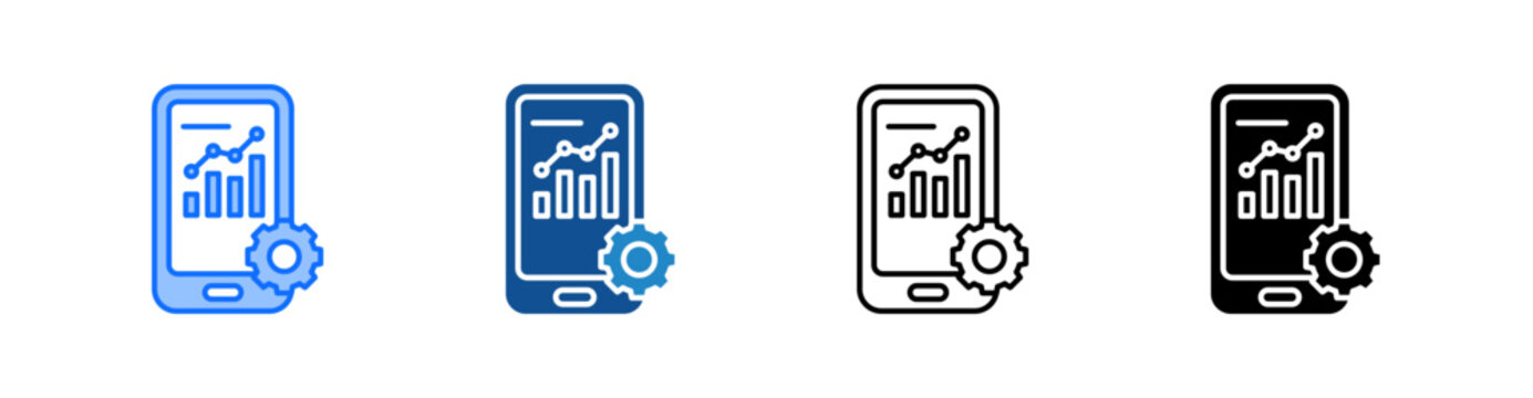 Mobile Development Multiple Style Icon Set 