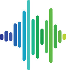 Obraz premium Colorful Sound Wave