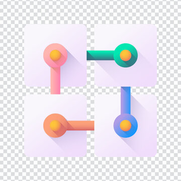Blockchain Technology Chain Link Icon