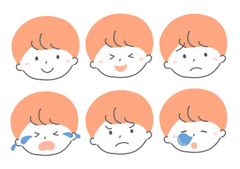 子どもの表情　バリエーションセット