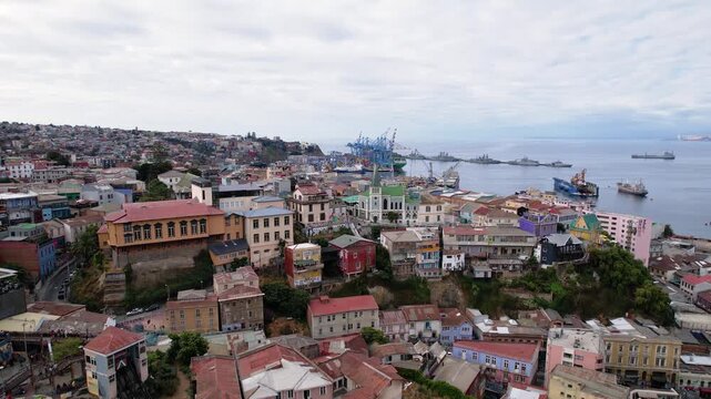 Valparaiso Chile Drone 4K Southamerica