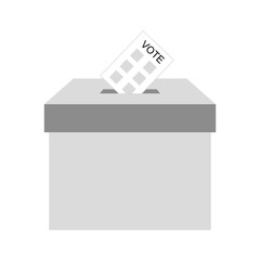 Voting box for elections in a democratic system.
