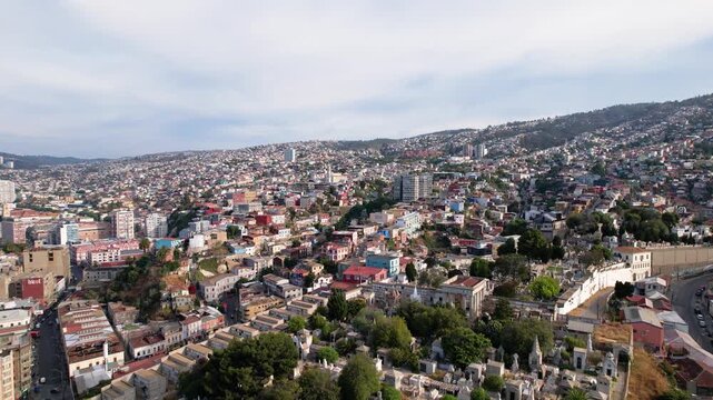 Valparaiso Chile Drone 4K Southamerica