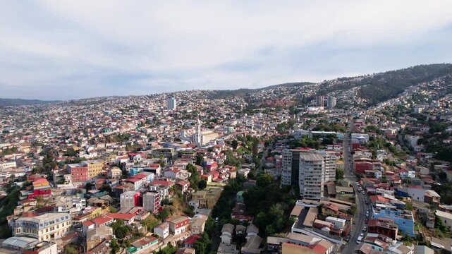 Valparaiso Chile Drone 4K Southamerica
