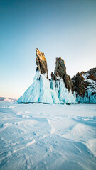 arctic tones with glacier teal, polar white, and frosted grey arranged