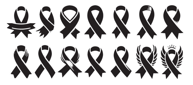ribon clipart vector bundle set