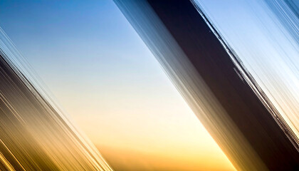 warm dusk palette with golden bronze, muted apricot, and hazy sunset rose formed as vertical