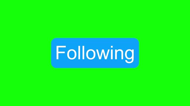 Following Social Media Button Animation