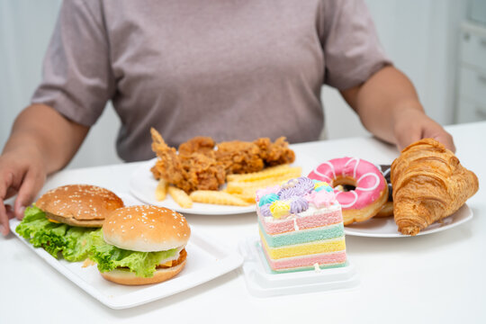 Junk food no good health eating for diet.