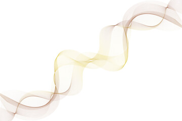 Abstract flowing wave lines elegant gradient design element for background and digital art isolated on white EPS Vector