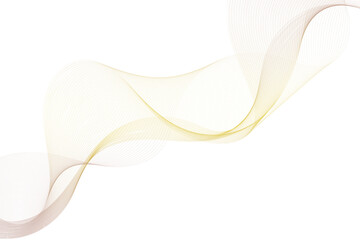 Abstract flowing wave lines soft gradient background for digital art and graphic design isolated on white EPS Vector