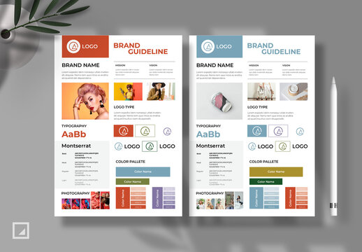 Brand Guideline Poster Layout