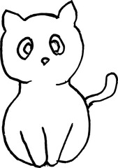 Obraz premium The cutie cat vector