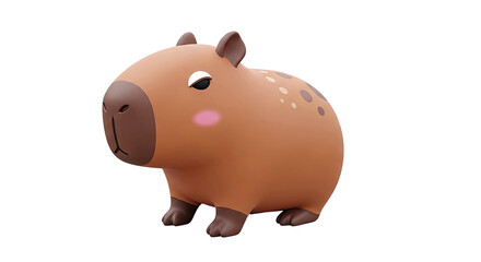 Cute Cartoon Capybara Figurine