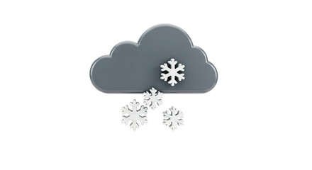 Snowing Cloud Icon