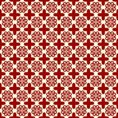 seamless floral pattern, red flowy, background, wallpaper 